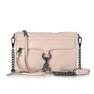 Rebecca Minkoff Designer Handbags, Soft Blush Leather Mini M.a.C. Crossbody Bag
